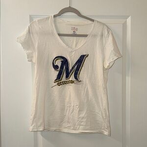 Milwaukee Brewers White T-Shirt